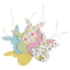 Decoration bunny Summer mix set of 6