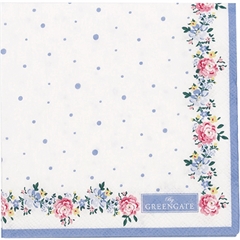 Napkin Laura petit white small 20pcs