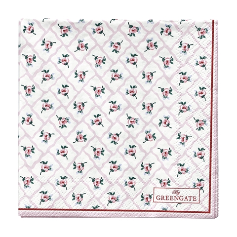 Napkin Rita pale pink small 20pcs