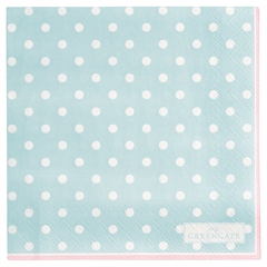 Paper napkin Spot pale blue small 20pcs