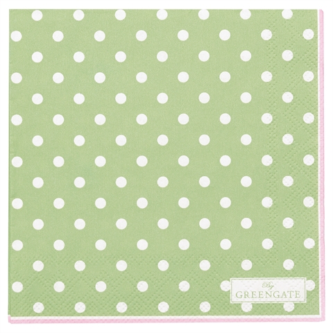 Paper napkin Spot pale green small 20pcs