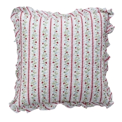 Pudebetræk Gloria white w/frill 50x50cm ~ 1 stk tilbage