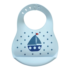 Baby bib Noah blue