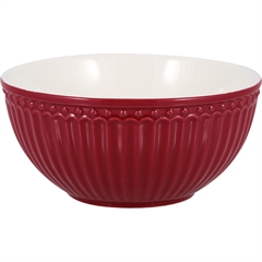 Cereal bowl Alice claret red 