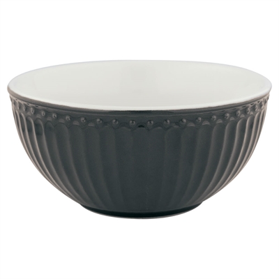 Cereal bowl Alice dark grey