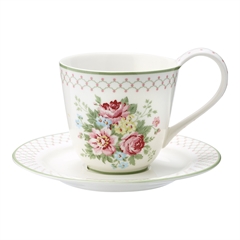 Cup & saucer Aurelia white