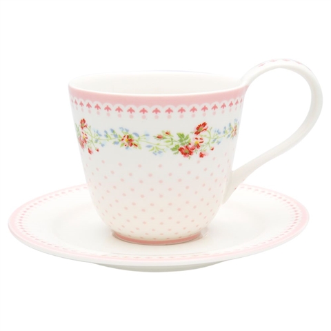 Cup & saucer Sinja white - Midseason 2020