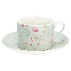 Cup & saucer Alina white