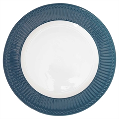 Dinner plate Alice ocean blue