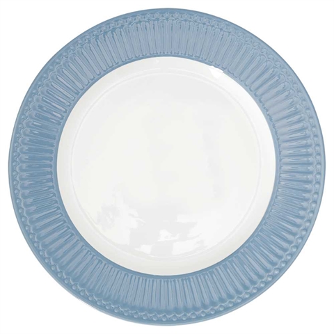 Dinner plate Alice sky blue