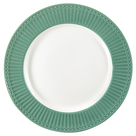 Dinner plate Alice dusty green