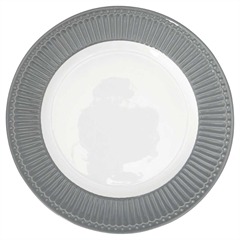 Dinner plate Alice stone grey