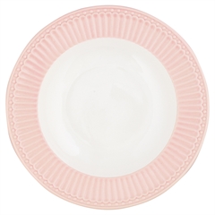 Deep plate Alice pale pink