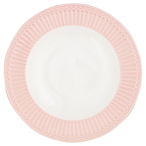 Deep plate Alice pale pink