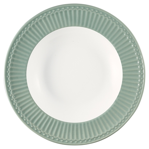 Deep plate Alice dusty mint