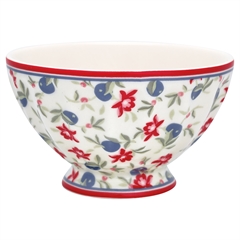 French bowl medium Helena white