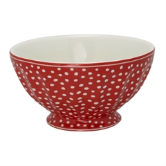 French bowl xlarge Dot red