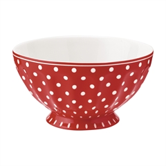 French bowl xlarge Spot red