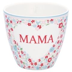 Latte cup Alma mama white
