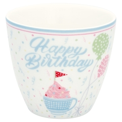Latte cup Alma birthday white