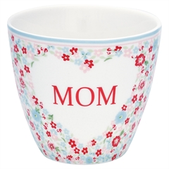 Latte cup Alma mom white