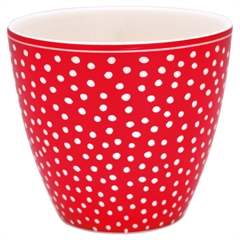 Latte cup Dot red