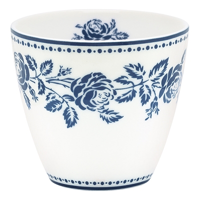 Latte cup Fleur blue