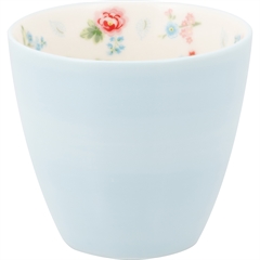 Latte cup pale blue Alma petit inside