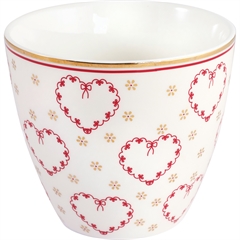 Latte cup Layla heart white