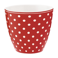 Latte cup Spot red