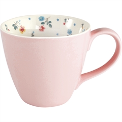 Mug pale pink Adelena inside