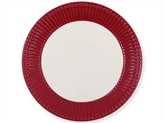 Plate Alice claret red