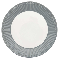 Plate Alice stone grey