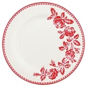 Plate Fleur red