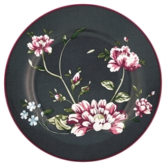 Plate Penelope dark grey