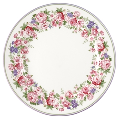 Plate Rose white