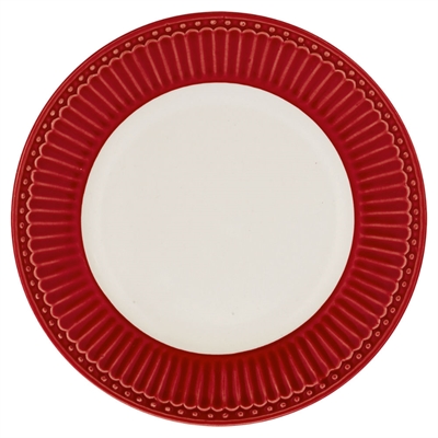 Plate small Alice red