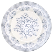 Plate Stephanie dusty blue