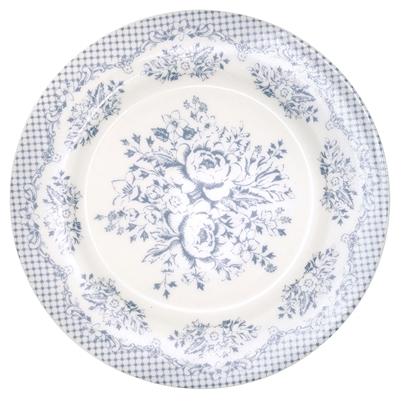 Plate Stephanie dusty blue