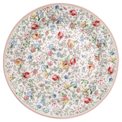 Plate Vivianne white