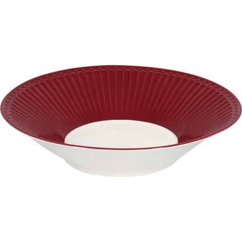 Pasta plate Alice claret red - D 23 cm 