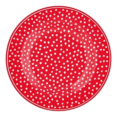 Small plate Dot red