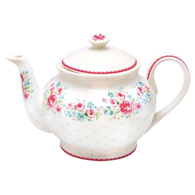 Teapot Tess white round