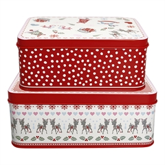 Rectangular box Bambi white set of 2 pcs