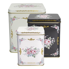 Square box Marley white set of 3pcs