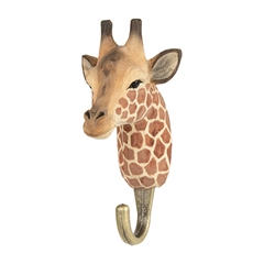 Knage  - Giraf (håndskåret i træ) - DekoHook