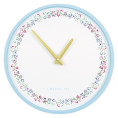 Wall clock Ailis pale blue - Ø: 30 cm