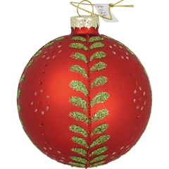 Ball glass Christmas red
