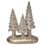 Greengate 3 juletræer sølv lille