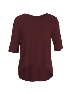 Bodilles Basic Dark Cherry - du Milde basisbluse
